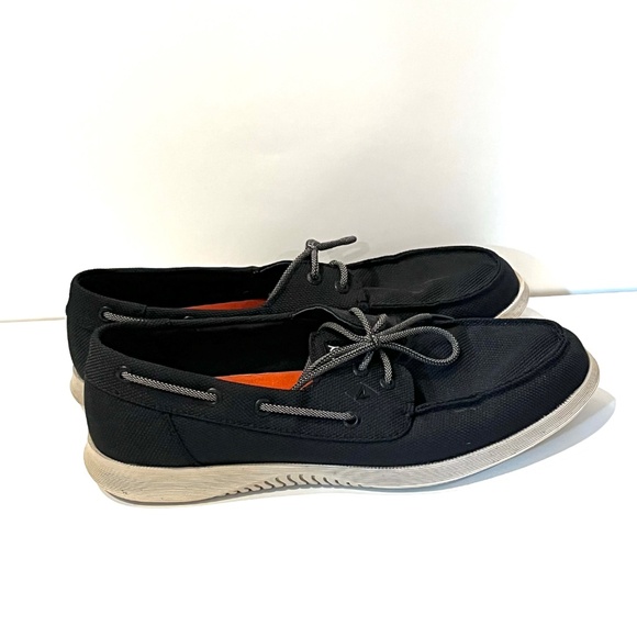 Sperry Men's Black Canvas Topsider - Size 10 - Picture 2 of 6